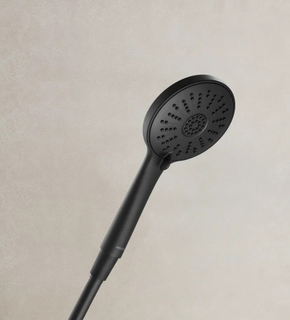 Душевая система с изливом Arrow AG3317SHMB черный